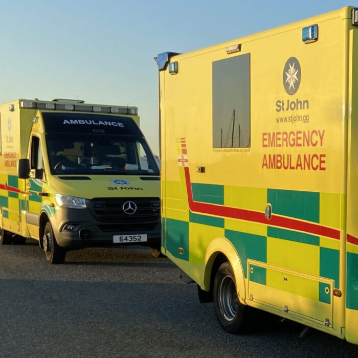 Ambulance cover for visitors to Guernsey