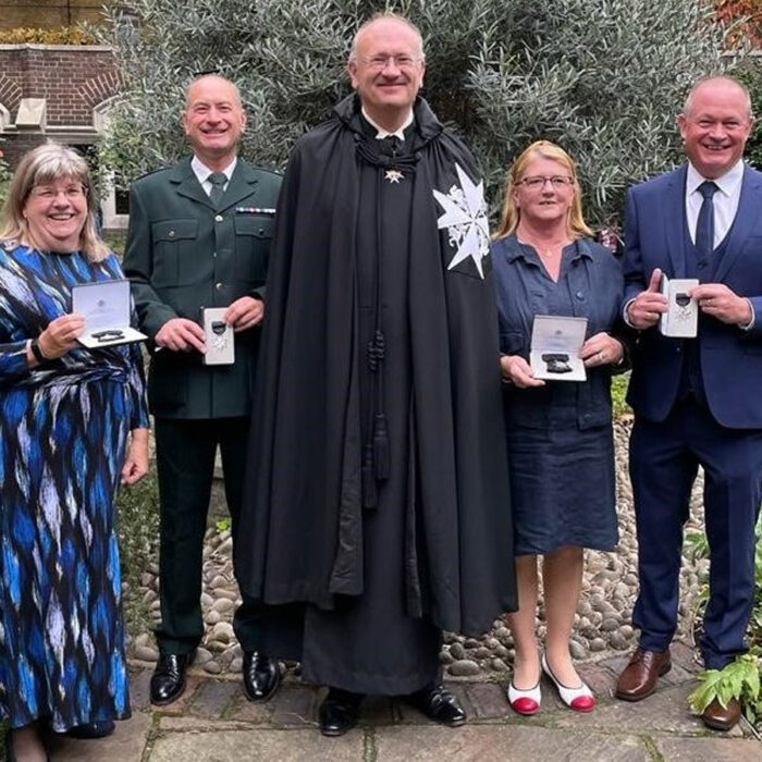 Four St John Guernsey members invested into the Order of St John