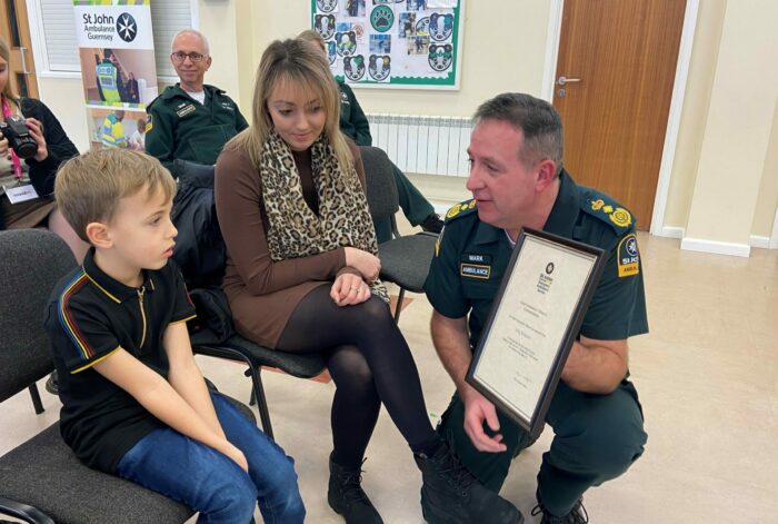 Special award for young 999 caller