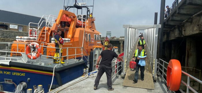 Lifeboat, Brechou Chief and Access Challenger stand in for Flying Christine III